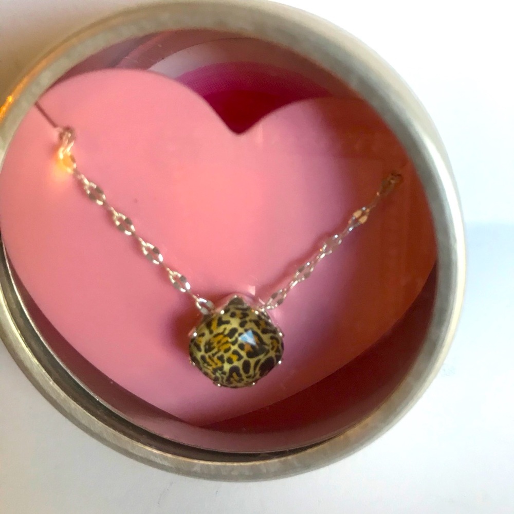 Jo Jo 💕loves you Necklace “fierce” leopard